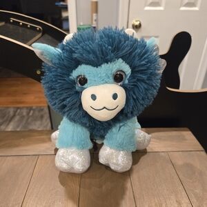 Adorable Blue Cotton Candy Cuties Lion Plush Toy New